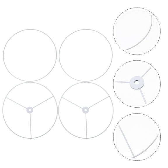 HAKIDZEL Metal Lampshade Brackets For E27 Lamps Diy Lampshade Frames Round Light Racks