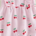 thumbnail image 6 of NOLDARES Infant Toddler Baby Girl Summer Clothes Short Sleeve Romper Jumpsuit Dress One Piece Bodysuit Summer Outfit(Light Pink,6-12 Months), 6 of 6