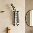 thumbnail image 6 of Gaecuw Black Wall Mounted Iron and Glass Vase, Minimalist Hydroponic BOTANICAL Holder, Small Hanging BOTANICALer for Bedroom and Study, 6 of 6