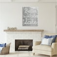 thumbnail image 2 of Stupell Industries Rustic Grey Lake Phrase Inspirational Painting Gallery Wrapped Canvas Print Wall Art, 30 x 40, 2 of 7