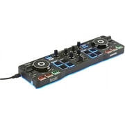 Hercules DJControl Starlight | Pocket USB DJ Controller with Serato DJ Lite, Touch Sensitive Jog Wheels, and Built-in Sound Card