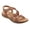 Medium Brown Leather, variant on Minny Women's Multi-Strap Sandals Color: Black Leather Size: 8 WIDE