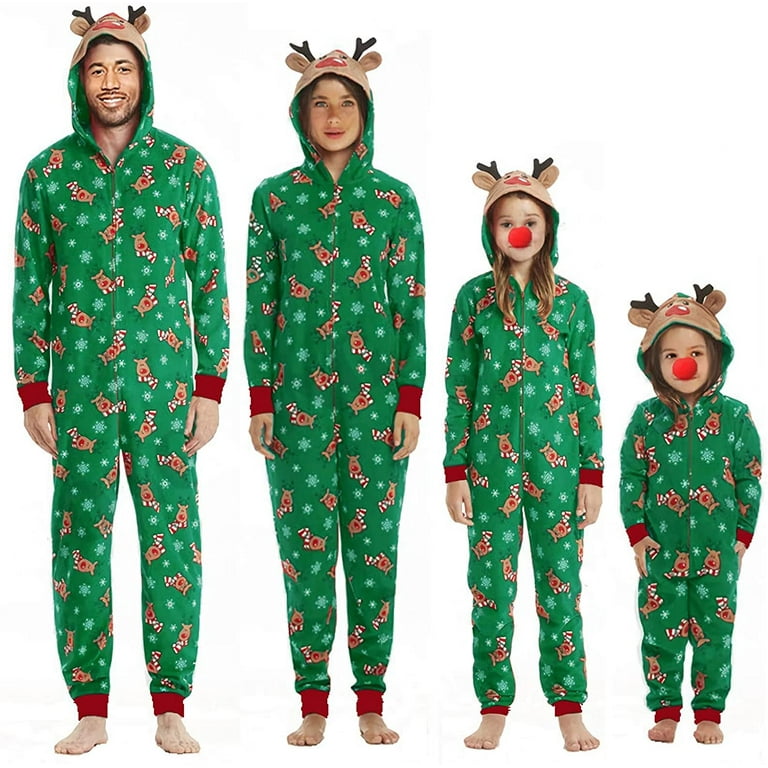 Louist Family Matching Christmas Pajamas Set Sleepwear Jumpsuit