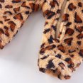 thumbnail image 6 of 3-6 Months Baby Boys Girls Jumpsuit Fuzzy Fleece Leopard Print Hooded, 6 of 9