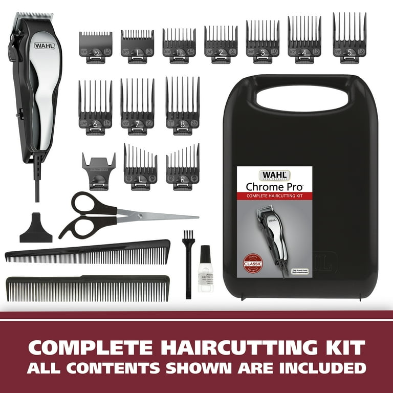 Wahl Chrome Pro Complete Haircutting Kit, Model 79520-3901P