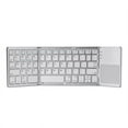 thumbnail image 1 of Foldable Bluetooth Keyboard with Touchpad - Portable Wireless Keyboard with Stand Holder  Rechargeable Full Size Ultra Slim Pocket Folding Keyboard for Android Windows IOS Tablet & Laptop, 1 of 7