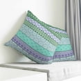 thumbnail image 3 of Purple Green Boho Pillow Covers 26x26 Inch Decorative Throw Pillow Cover, Vintage Ethnic Tribe Abstract Art Sofa Pillowcases Accent Cushion Case Home Decor Bedroom Living Room, 3 of 6