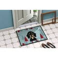 thumbnail image 4 of Caroline's Treasures BB1711JMAT Winter Holiday Smooth Black and Tan Dachshund Door Mat, Indoor Rug or Outdoor Welcome, 4 of 4