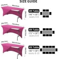 thumbnail image 6 of Uralili Fitted Table Cover Elastic Spandex Tablecloth 4 ft Bed Table Clothes-Purple, 6 of 7