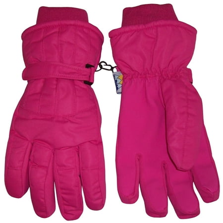 Hatch Black Winter Glove - NICE CAPS Womens Ladies Adults Cold Weather Thinsulate Waterproof Ridges Winter Ski Snow Gloves