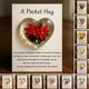 thumbnail image 2 of Abrazo de bolsillo con flor de nacimiento y poemas de aliento curativo. Recuerdo de corazón transparente con flor de nacimiento, regalo sentimental portátil., 2 of 8