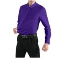 thumbnail image 1 of Admvng Chemise de Compression Homme Solide Décontractée Extensible Protection contre les Taches Manches Longues Chemise Formelle P-2TG, 1 of 4