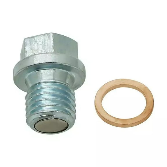 ​​Magnetic Oil Drain Plug Kit Compatible with Honda TRX 70 90 125 200 250 350 400 420 ATV Models - Engine Protection Magnetic Plug​​