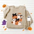 thumbnail image 5 of NSLGXD Halloween Sweatshirts for Women Spooky Ghost Graphic Pullovers Stretch Work Round Neck Long Sleeve Y2k Tops Halloween Costumes, 5 of 5