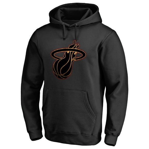 Men's Black Miami Heat Hardwood Pullover Hoodie