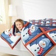 thumbnail image 4 of Manfei Xmas Snowmen King Size Comforter Sets,Merry Christmas Bedding Comforter Set,Happy New Year Bedding Set For Child,Breathable Home Decor Reversible,3 Pieces, 4 of 8