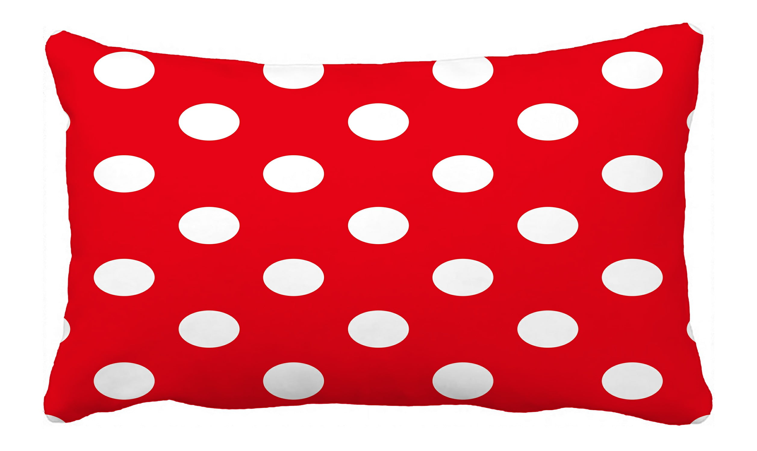 Abphqto Red Polka Dot Pillow Case Pillow Cover Pillow Protector Two Sides For Couch Bed 20x30 Inch Walmart Com Walmart Com