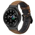 thumbnail image 2 of LGSY Leather Band for Samsung Galaxy Watch 4/5 Classic 40mm 44mm 42mm 46mm Galaxy Watch 5 Pro 45mm, 2 of 10