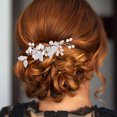 thumbnail image 3 of KAKOWELY Diadema para mujer, banda para el pelo de novia, tocado para adolescente, joyería para el pelo de novia para boda, graduación, 3 of 5