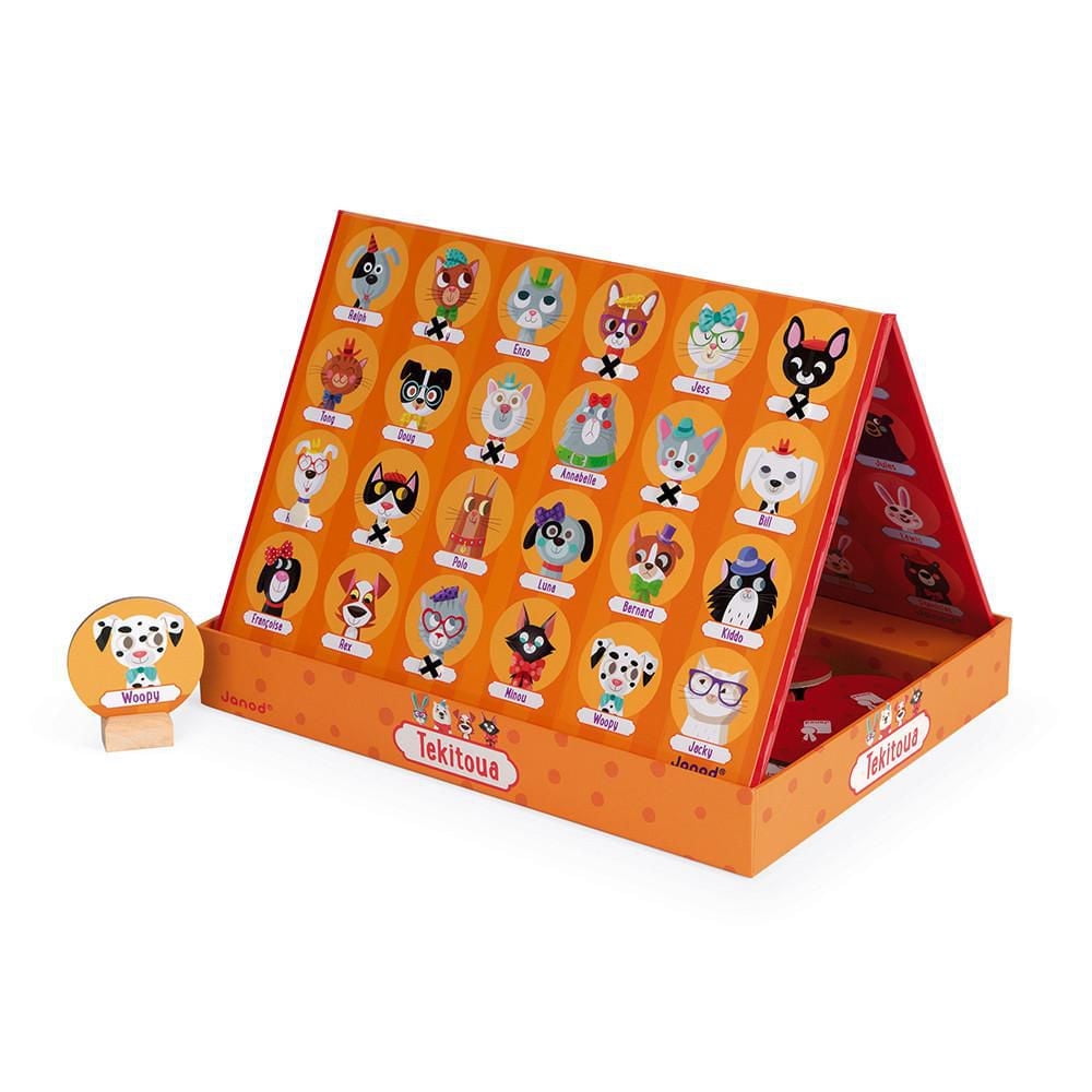 Janod • Tekitoua Board Game • Guessing Game with Animals for Family and Kids Ages 5 and Up