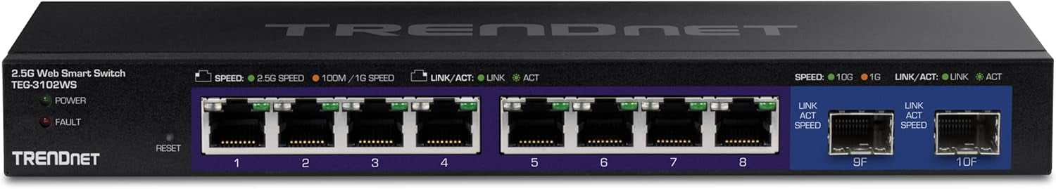 TRENDnet  TEG-3102WS, 10-Port Multi-Gig Web Smart Switch