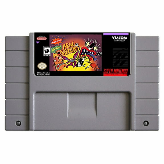 SNES Games Cartridge Aaahh!!! Real Monsters