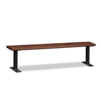 Salsbury Industries 77787DRK Wood Locker Benches - 84 Inches - Dark Finish