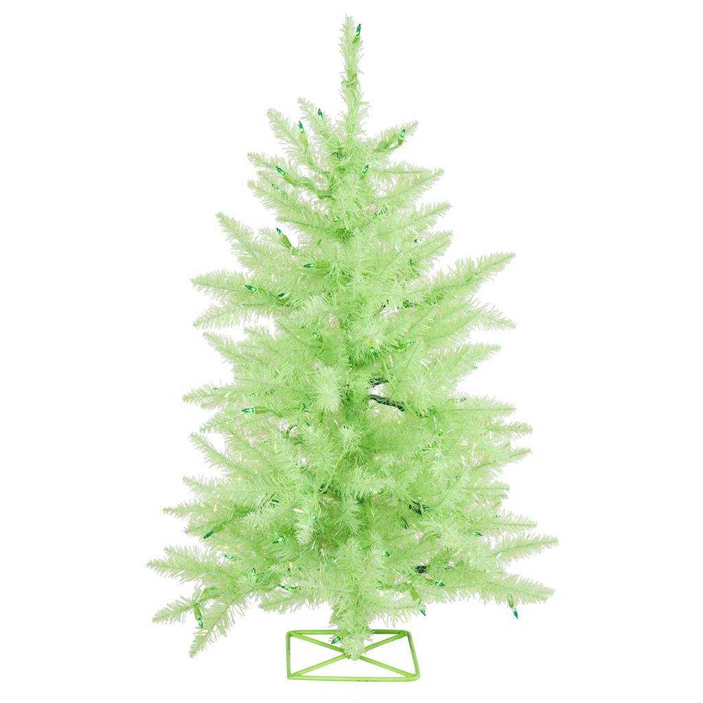 Vickerman 429358 2' x 23" Lime Green Tree with 35 Green DuraLit