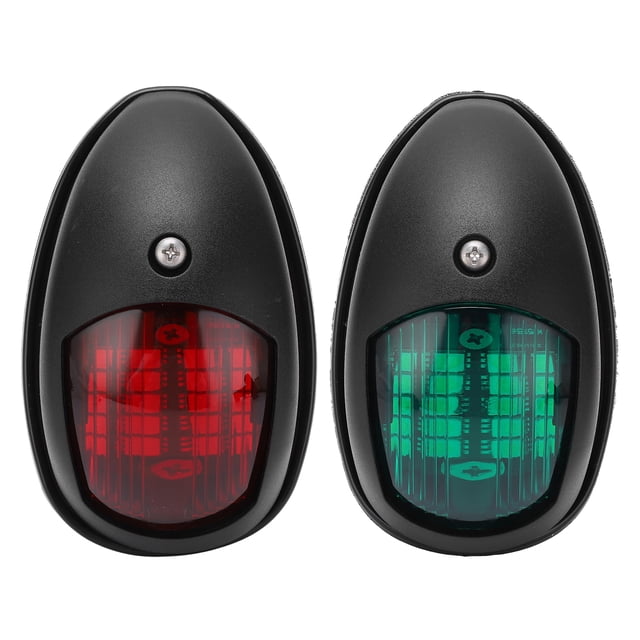 LED Navigation Lamp, Universal LED Side Light IP66 Protection Grade 1 Pair / Set For Yachts Black