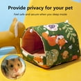 thumbnail image 2 of vnanda Comfortable Pet Bed Hamster Nest Anti-deform Comfortable Bite-resistant Pet Space Soft House for Small Pets Autumn Winter Cozy Bed for Good, 2 of 8