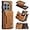 Tan, variant on for Oneplus 1  9 R Phone Case, Strong Magnetic Detachable Card Holder, Full Protection Business Back Cover, Shell with Soft Lining, Coin Purse with Stand Function