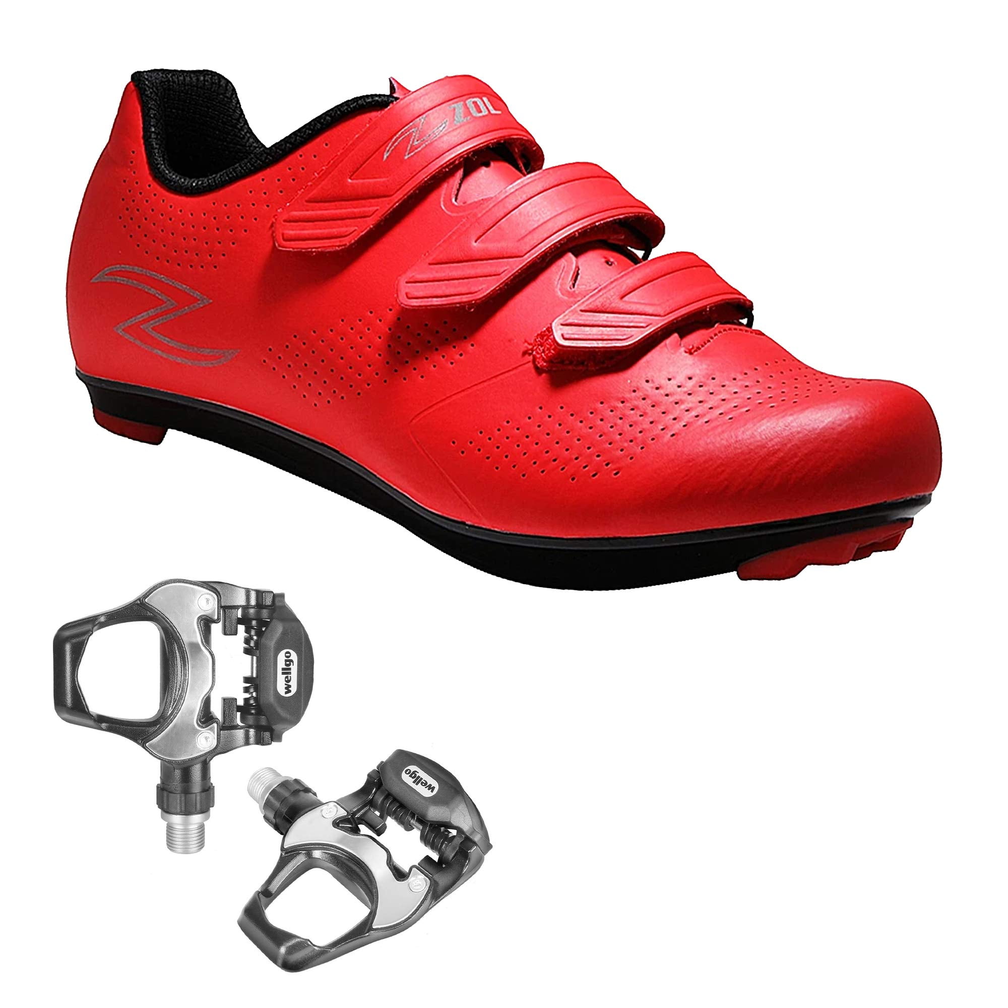 Red cleats cycling Clearance