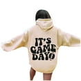 thumbnail image 5 of WEAIXIMIUNG Sweatshirts pour Femmes Tendance Graphiques à Capuche Pull Automne et Hiver Mode Ample Imprimé Rugby Sweat à Capuche, 5 of 5