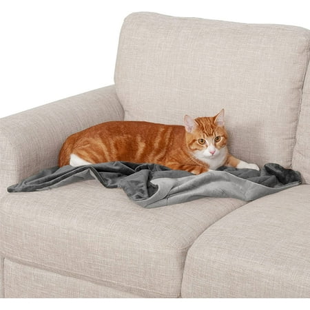 UPC: 0842229126853 | FurHaven Pet Products Waterproof Velvet Throw Blanket – Granite Gray Small