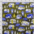 thumbnail image 4 of oneOone Tissu Popeline de Coton Vert Olive Foncé pour Projets de Couture de Camping Randonnée par Yard 42 Pouces de Large, 4 of 4