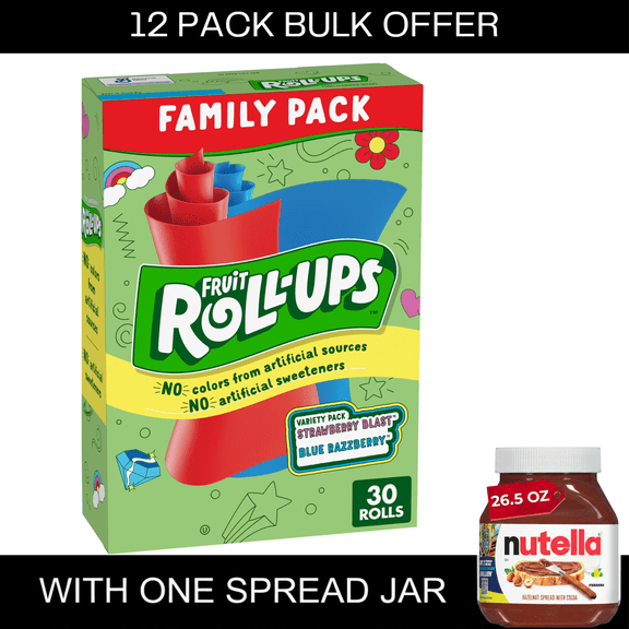 Fruit Roll-Ups Fruit Flavored Snacks, Valentine's Day, Variety Pack, 30 Count, 15 oz