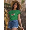 thumbnail image 2 of Buon Ferragosto Fresh Watermelon T-Shirt Women -Image by Shutterstock, Female Small, 2 of 4