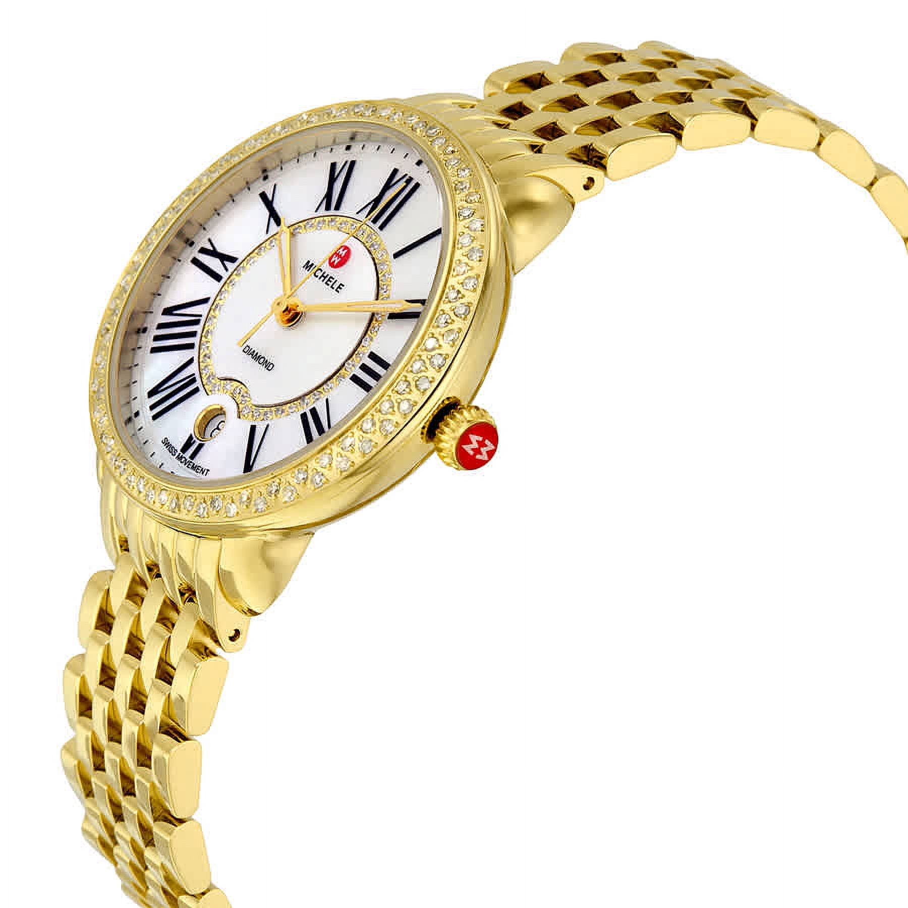 Michele Serein 16 Series Diamond MOP Dial Swiss Quartz Watch MWW21B000031
