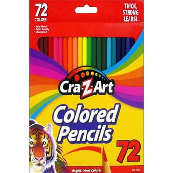 Cra-Z-Art Classic Colored Pencils, 72 Count, Multicolor, Beginner Child to Adult