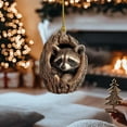 thumbnail image 3 of Adorno navideño con animales Adorno acrílico 2D con motivos animales para árbol de Navidad Decoración animal de temporada para árbol de Navidad Recuerdo navideño para techo, 3 of 5