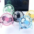thumbnail image 3 of Happon 4 inch Desk Fan, Mini Fan with Metal Construction, Powerful USB Powered, 360° Rotation Desk Fans,Personal Cooling Fan for Home Office Bedroom, Pink, 3 of 7