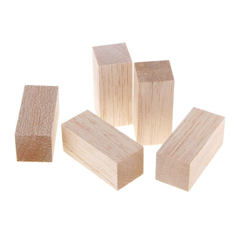 3/5Pcs Balsa Wood Dowel Rods Blocks - Hardwood Dowels - Craft Dowels for  Woodworking - for Model Building Games Kids Crafts Gifts Home Decor 70mm