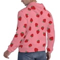 thumbnail image 6 of Fotbe Men's Hoodie with Strawberries Pattern - Kangaroo Pocket Pullover Hooded Sweatshirt, Perfect for Daily Wear, Travel, and Home-4X-Large, 6 of 7