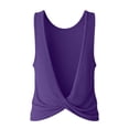 thumbnail image 7 of WCJM Women's Tanks and Camis Open Back Yoga Tank Top for Women Sleeveless Backless Athletic Workout Running Summer Basic(Purple,2XL), 7 of 7