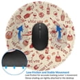 thumbnail image 4 of Disketp Red Wine Small Mouse Pad 7.9x7.9 Inches,Washable Round Mousepad For Office Laptop Computer,Non-Slip Rubber Base Mouse Pads For Wireless Mouse, 4 of 9
