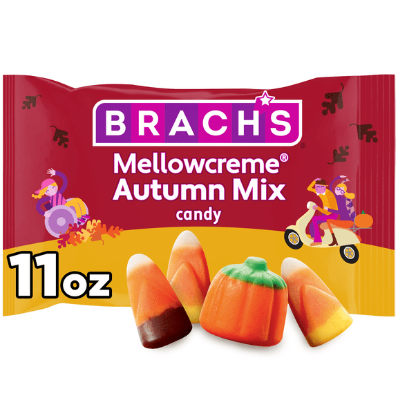 Brach's Mellowcreme Autumn Mix Candy, Halloween Candy, Fall Treats, 11 Ounce Bag