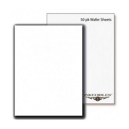 InkEdibles Premium THICK Wafer Sheets (Wafer Paper) (50 pack, A4), 0.6mm