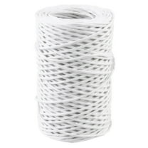 RENACLIPY Floral Bind Wire Wrap Twine 1 Roll White Binding Rope for Crafts