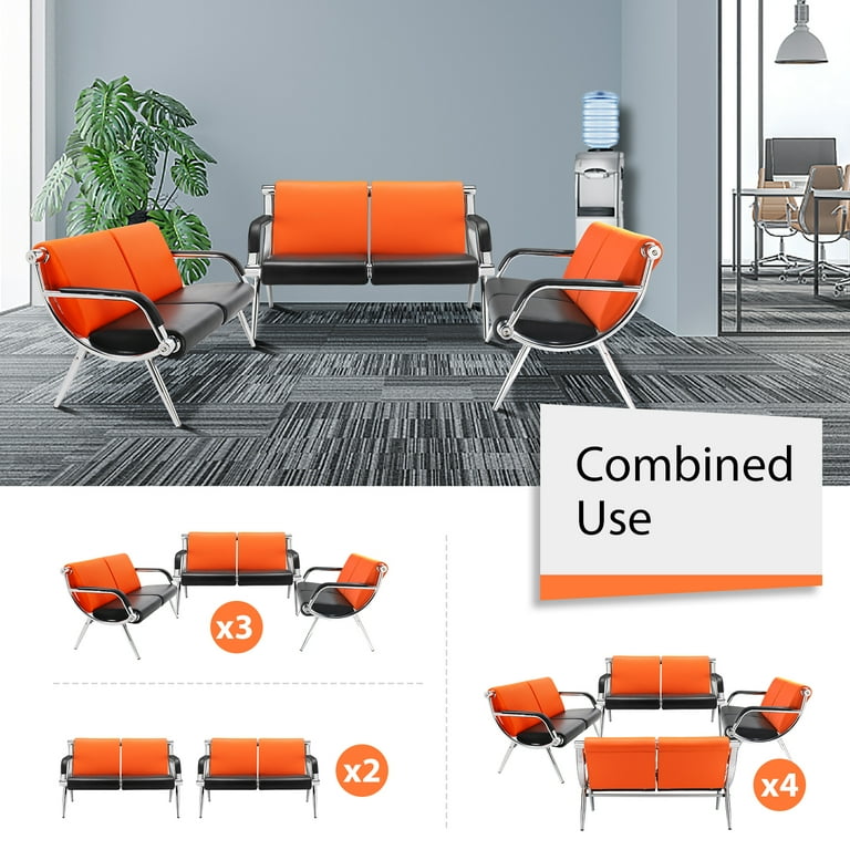 OmySalon 2 Seat Waiting Room Bench Reception Bench Seating Office