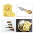 thumbnail image 4 of Zootealy 4 PCs Cheese Cutter Set With Wood Handle Stainless Steel Cheese Slicer Cheese Cutlery, 4 of 7